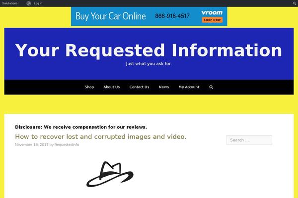 Storefront theme site design template sample
