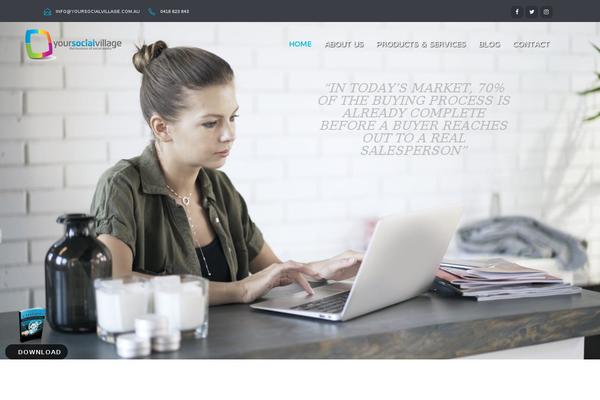Easyweb theme site design template sample