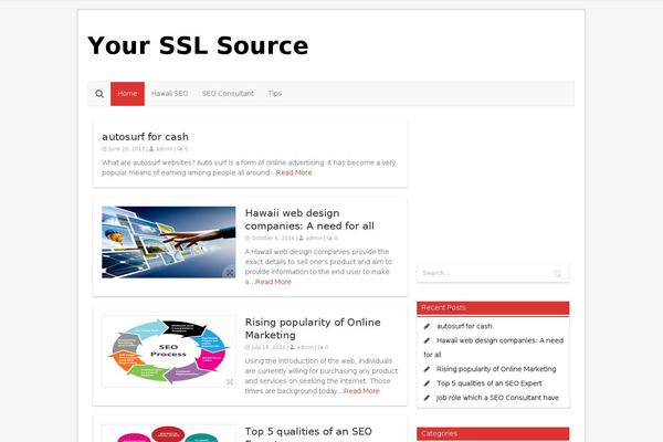 Enamag theme site design template sample