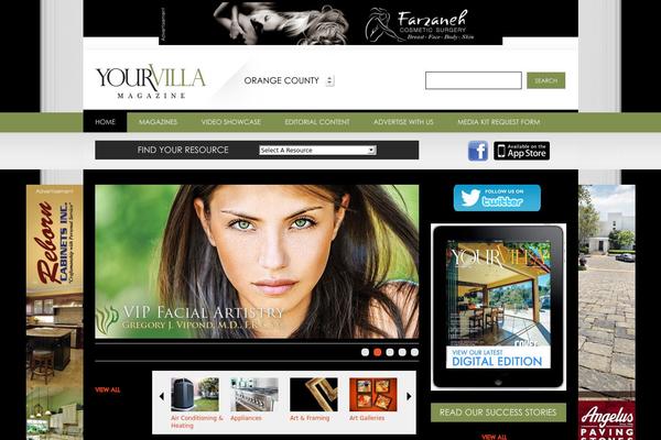 yourvillaorangecounty.com site used Villamag