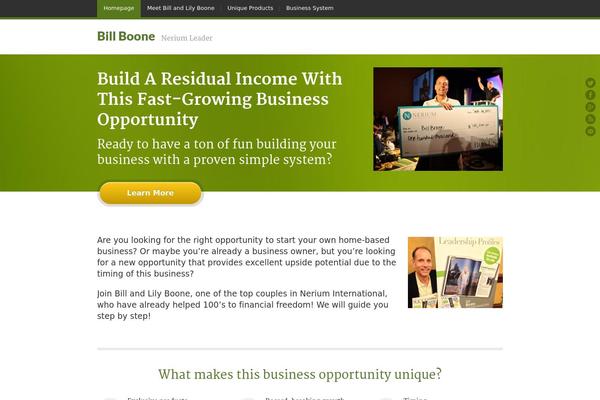 JustLanded theme site design template sample
