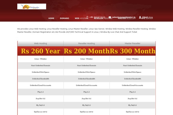 Rackhost theme site design template sample