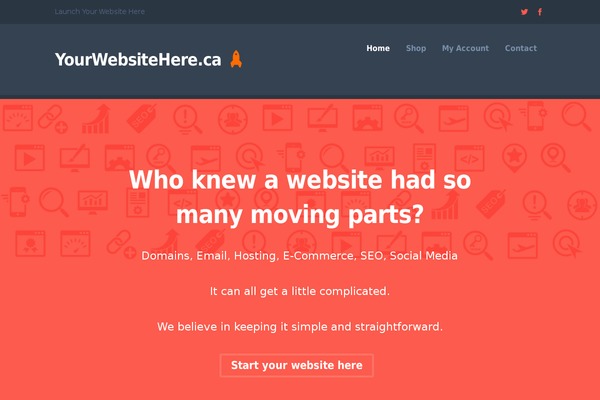 Upstart theme site design template sample