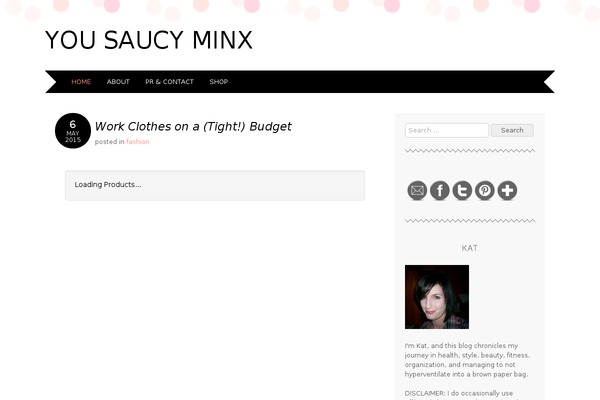 yousaucyminx.com site used Adelle
