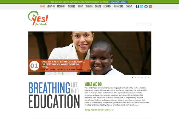 Yes theme site design template sample