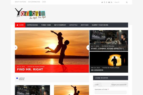 NEUE theme site design template sample