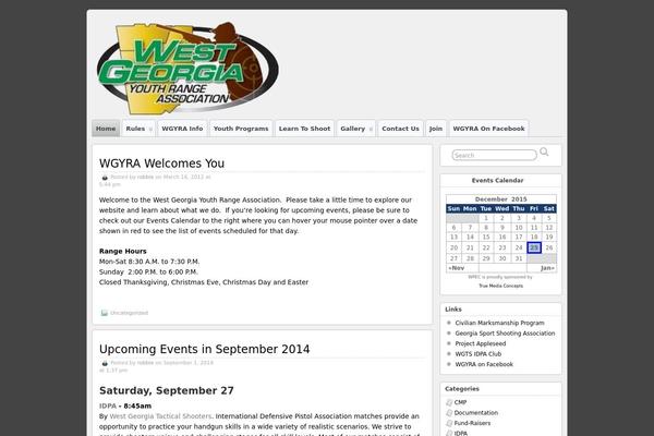 Site using Events-calendar plugin