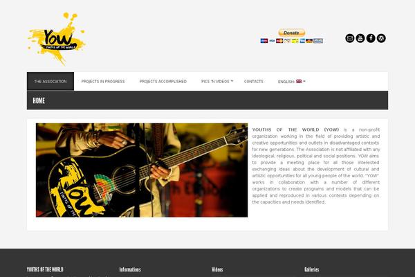 Acoustic theme site design template sample