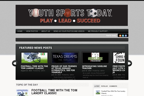 Bold News theme site design template sample