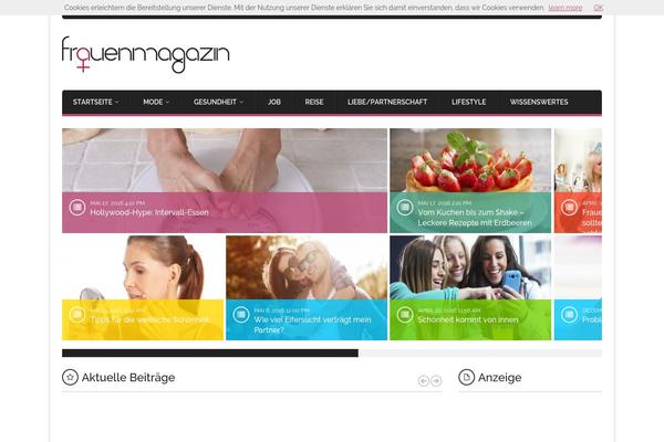 Lifestyle theme site design template sample
