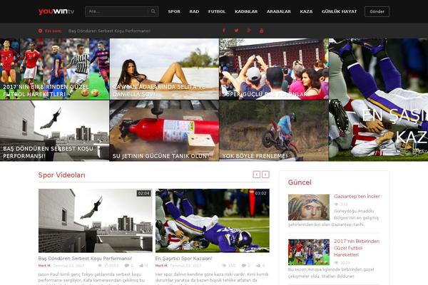Truemag theme site design template sample