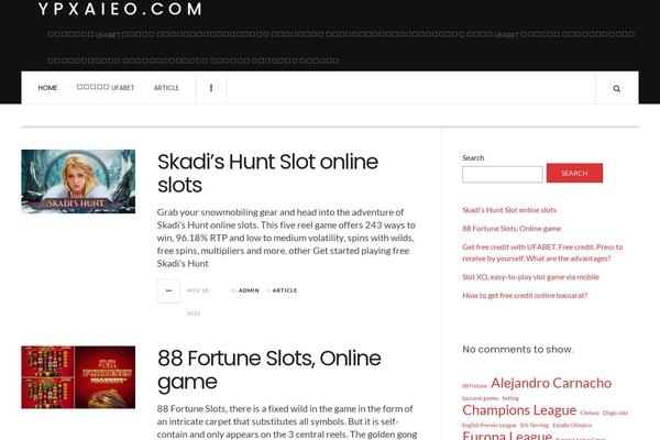 JustWrite theme site design template sample