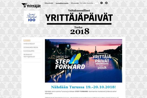 yrittajapaivat.fi site used Yrittajat-kotisivukone