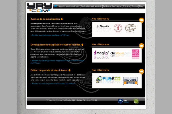 Begin theme site design template sample