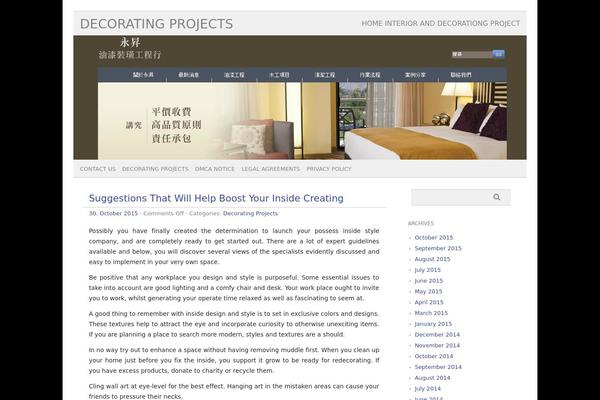 picolight theme site design template sample