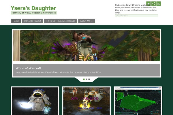 Parabola theme site design template sample