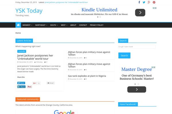 GeneratePress theme site design template sample