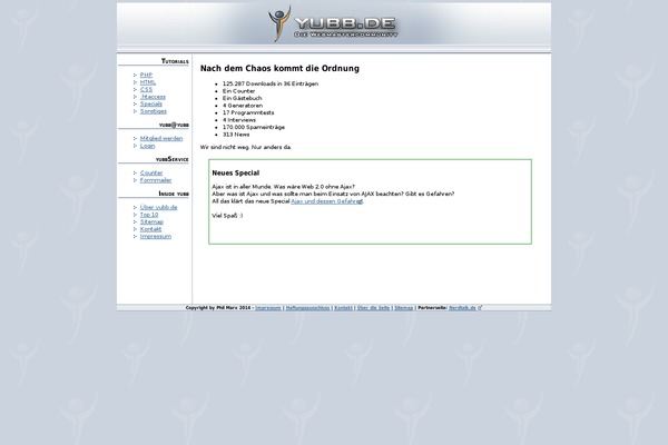 yubb.de site used Scruffy