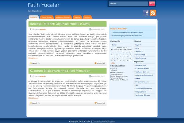 DeepBlue theme site design template sample