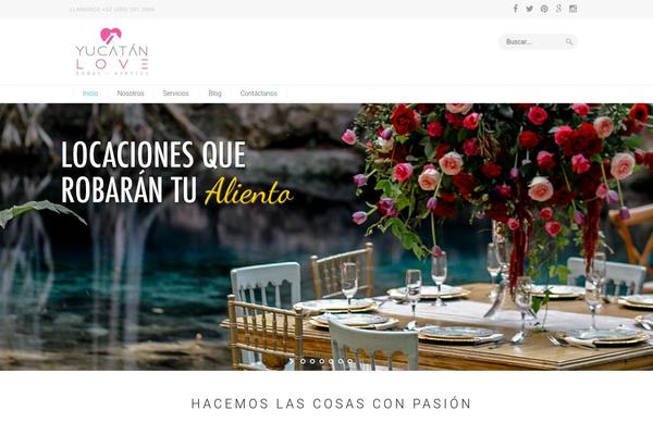 Wedding-wp theme site design template sample