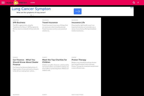 Flex Mag theme site design template sample