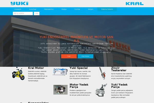 Yuki theme site design template sample