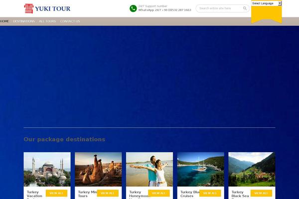 BookYourTravel theme site design template sample