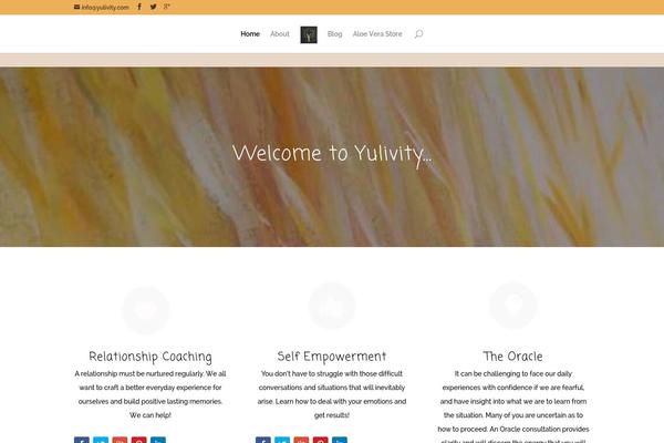 Divi theme site design template sample