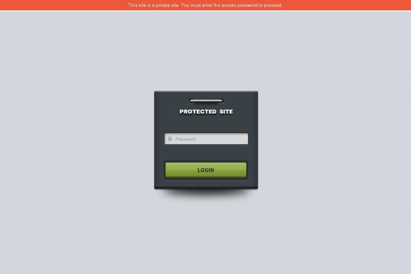 Site using Hide My Site plugin