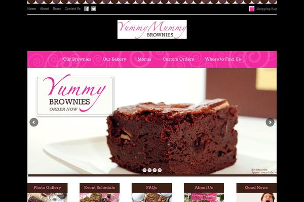 Yummy theme site design template sample