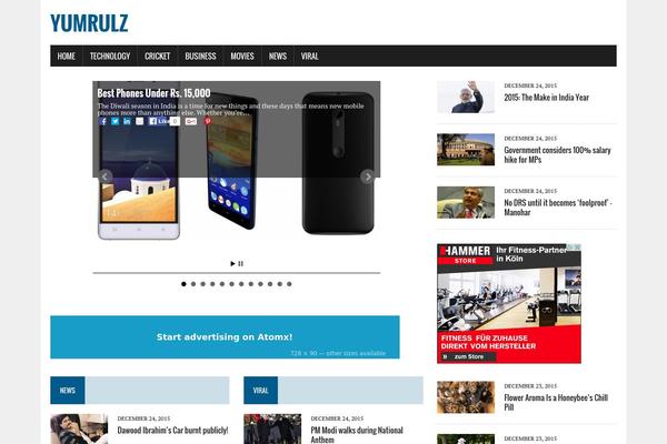 ProMax theme site design template sample