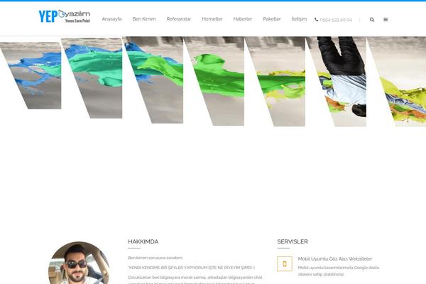 Compact theme site design template sample