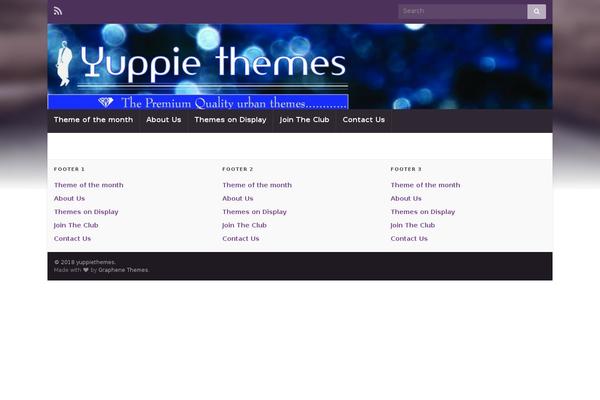 Graphene theme site design template sample