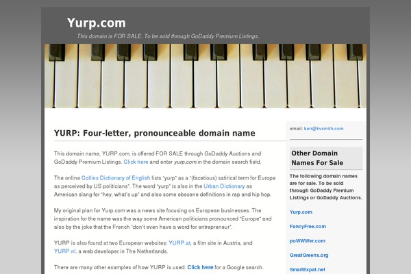 yurp.com site used Weaver II pro