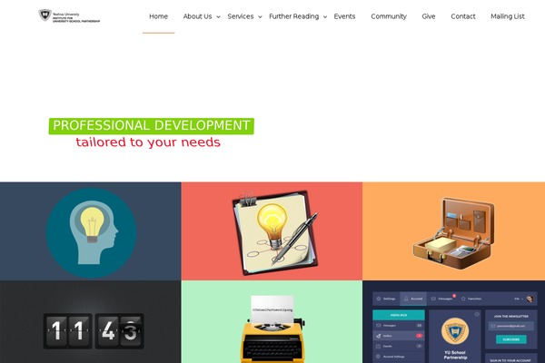 Portico theme site design template sample