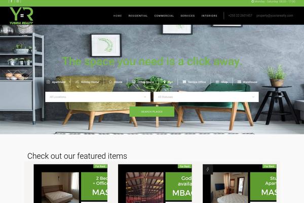 Eiddo theme site design template sample