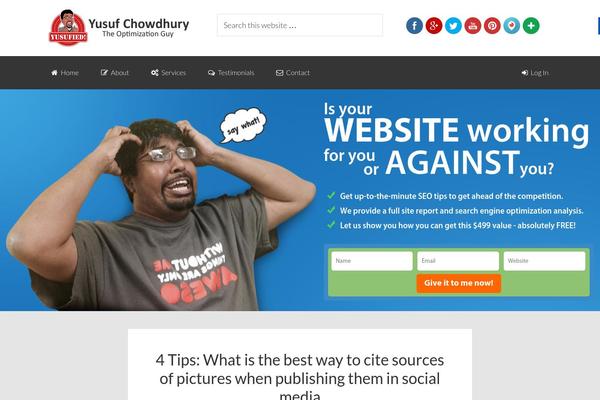 Site using Social Media Widget by Acurax plugin