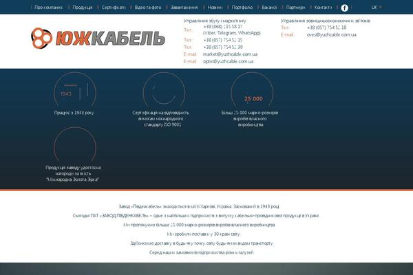 yuzhcable.com.ua site used Yuzhkabel