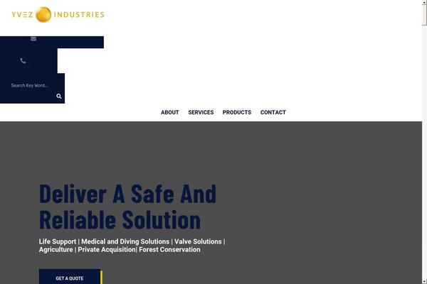 Industing theme site design template sample