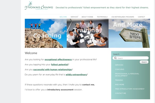 Site using WordPress Content Slide plugin