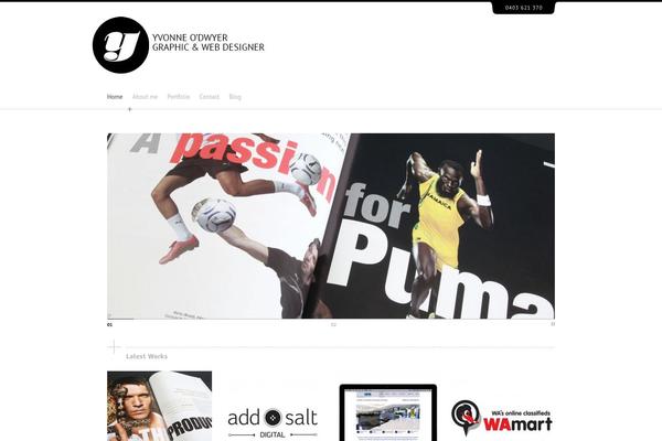 Folioway theme site design template sample