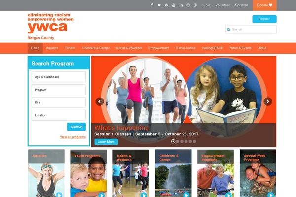 Ymca theme site design template sample