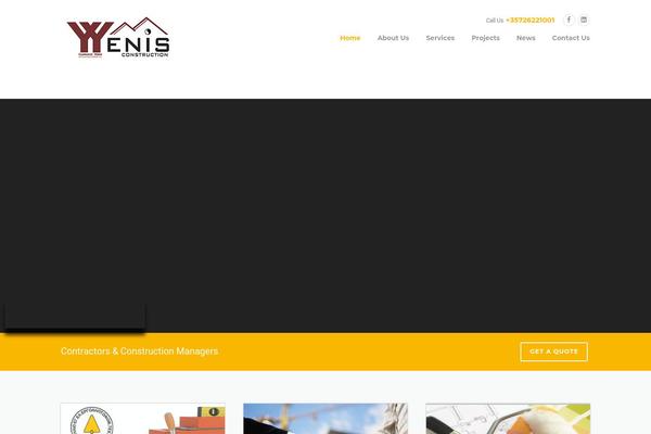Construction-child theme site design template sample