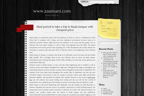 Anarcho Notepad theme site design template sample