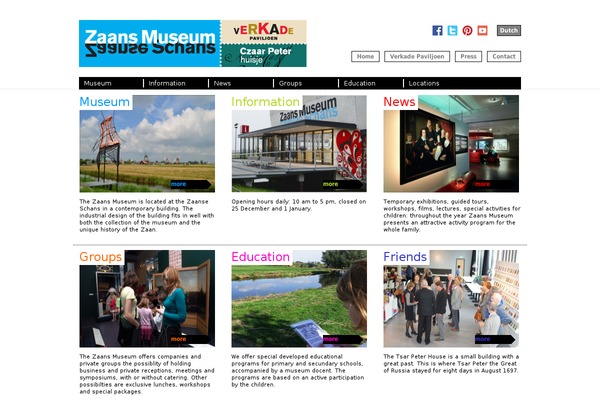 zaanseschans-museum.nl site used Zaansmuseum