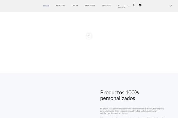 zab.com.mx site used Custom-made