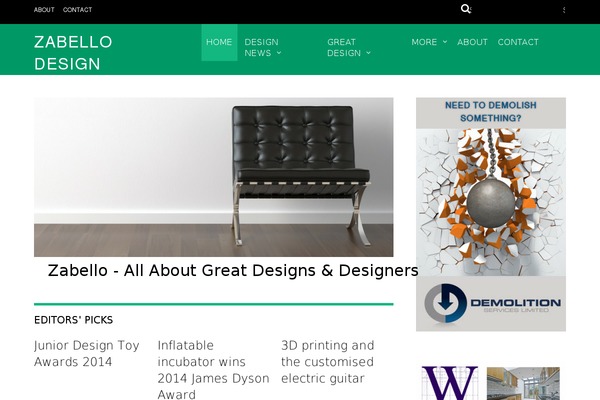 Magazine theme site design template sample