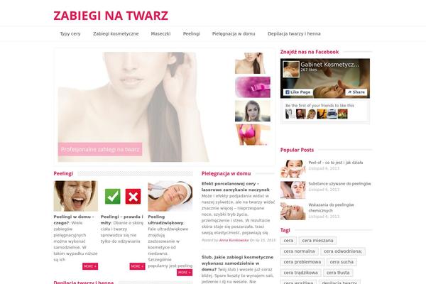 Glamour theme site design template sample