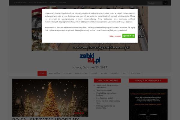 zabki24.pl site used Newspress-extend