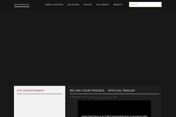 Ephemeris theme site design template sample